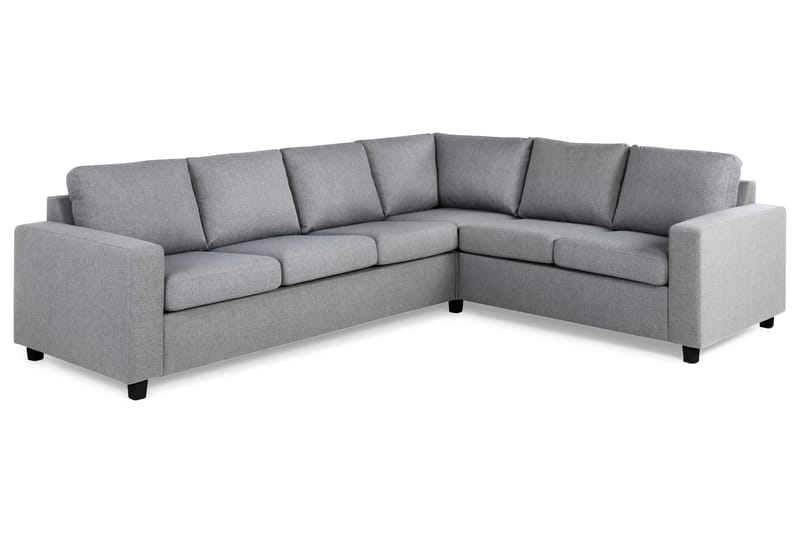 Crazy 5-seters Vendbar L-formet Large Hjørnesofa i Stoff - Grå - Møbler - Sofaer - Hjørnesofaer