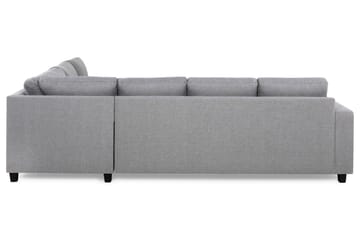 Crazy 5-seters Vendbar L-formet Large Hjørnesofa i Stoff - Grå - Møbler - Sofaer - Hjørnesofaer