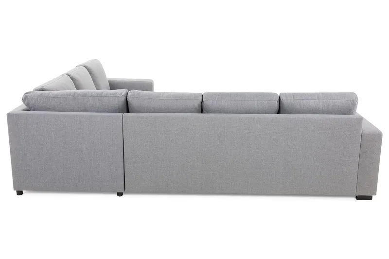 Crazy 5-seters Vendbar L-formet Large Hjørnesofa i Stoff - Grå - Møbler - Sofaer - Hjørnesofaer