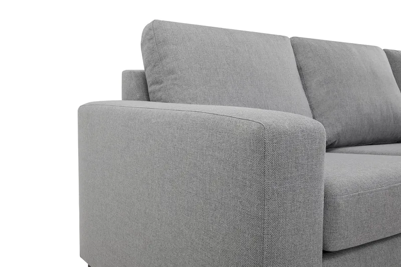 Crazy 5-seters Vendbar L-formet Large Hjørnesofa i Stoff - Grå - Møbler - Sofaer - Hjørnesofaer