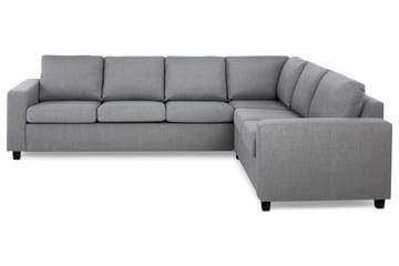 Crazy 5-seters Vendbar L-formet Large Hjørnesofa i Stoff - Grå - Møbler - Sofaer - Hjørnesofaer