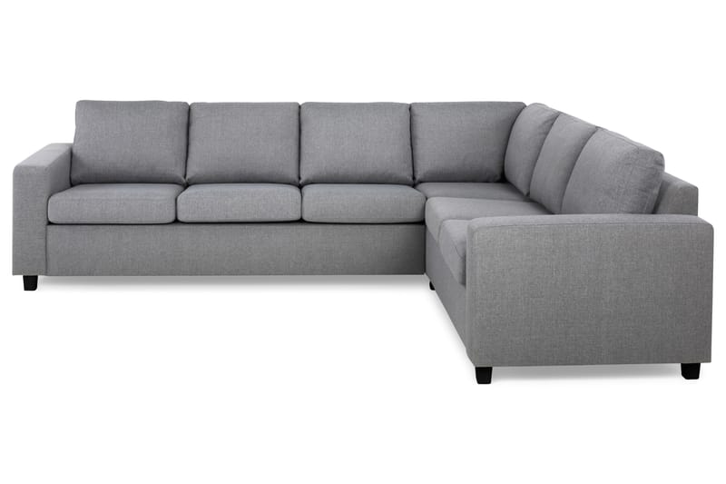 Crazy 5-seters Vendbar L-formet Large Hjørnesofa i Stoff - Grå - Møbler - Sofaer - Hjørnesofaer