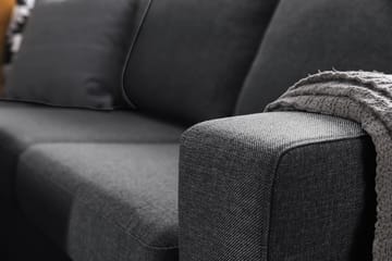 Crazy 5-seters Vendbar L-formet Large Hjørnesofa i Stoff - Mørk grå - Møbler - Sofaer - Hjørnesofaer