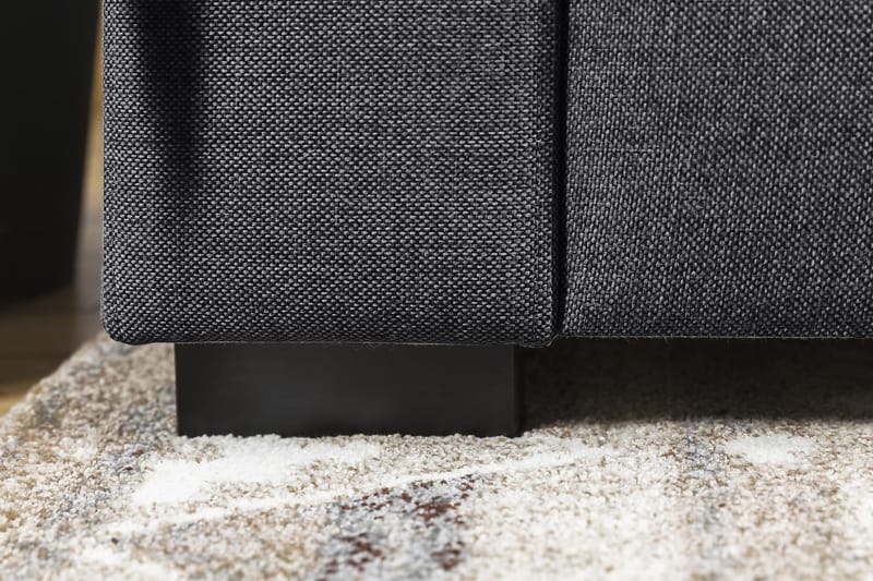 Crazy 5-seters Vendbar L-formet Large Hjørnesofa i Stoff - Mørk grå - Møbler - Sofaer - Hjørnesofaer