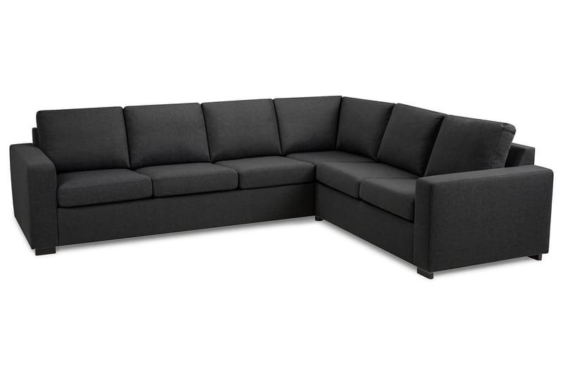 Crazy 5-seters Vendbar L-formet Large Hjørnesofa i Stoff - Mørk grå - Møbler - Sofaer - Hjørnesofaer