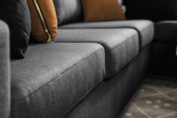 Crazy 5-seters Vendbar L-formet Large Hjørnesofa i Stoff - Mørk grå - Møbler - Sofaer - Hjørnesofaer
