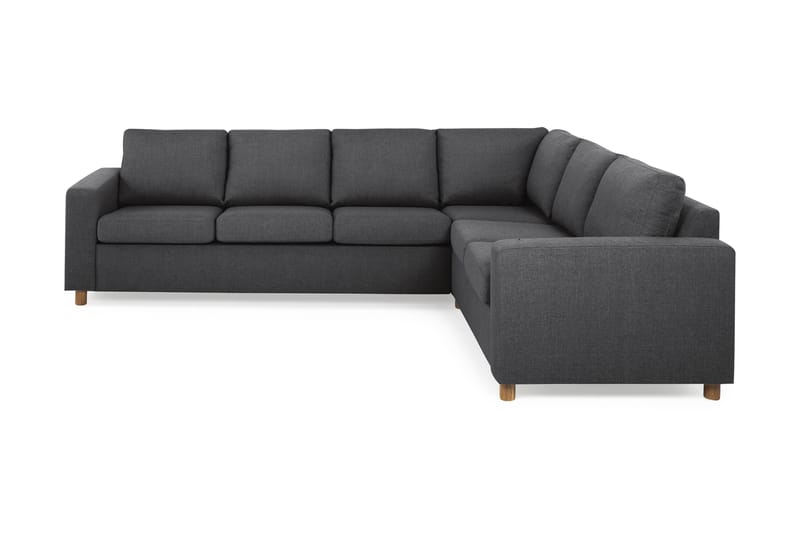Crazy 5-seters Vendbar L-formet Large Hjørnesofa i Stoff - Mørk grå - Møbler - Sofaer - Hjørnesofaer