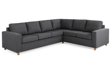 Crazy 5-seters Vendbar L-formet Large Hjørnesofa i Stoff - Mørk grå - Møbler - Sofaer - Hjørnesofaer