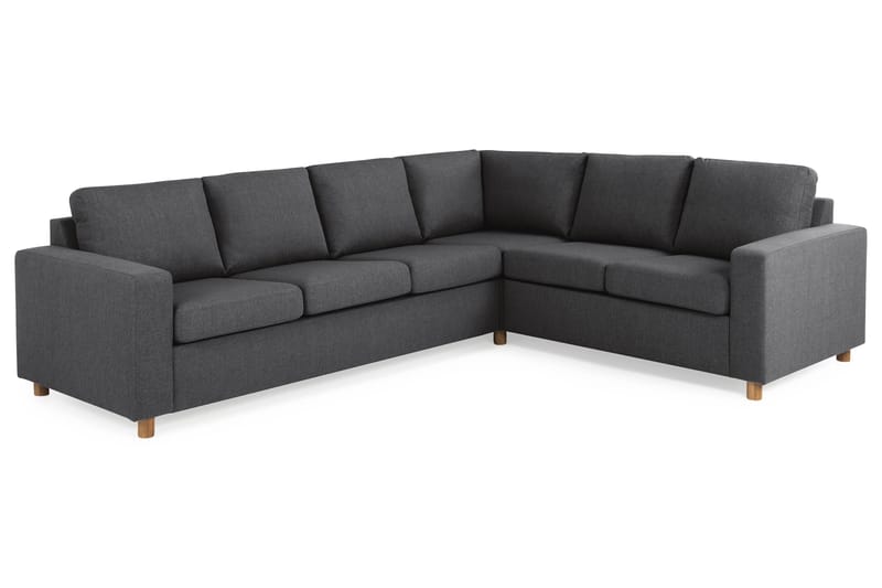 Crazy 5-seters Vendbar L-formet Large Hjørnesofa i Stoff - Mørk grå - Møbler - Sofaer - Hjørnesofaer