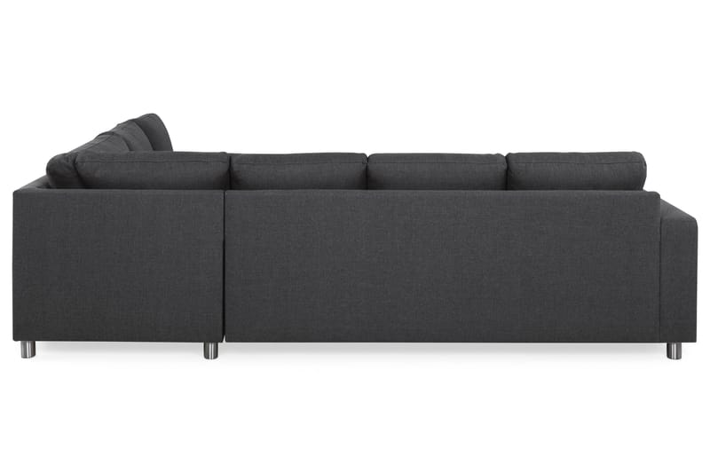 Crazy 5-seters Vendbar L-formet Large Hjørnesofa i Stoff - Mørk grå - Møbler - Sofaer - Hjørnesofaer