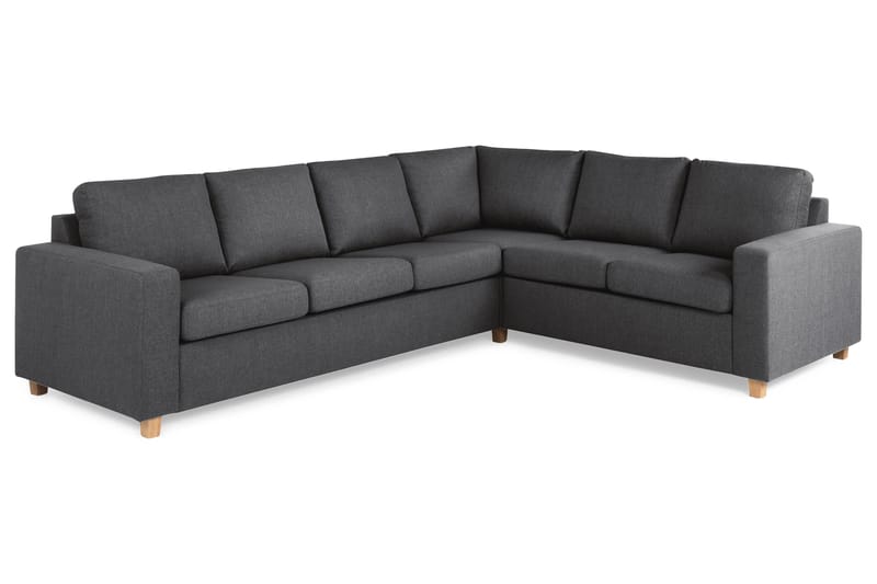 Crazy 5-seters Vendbar L-formet Large Hjørnesofa i Stoff - Mørk grå - Møbler - Sofaer - Hjørnesofaer