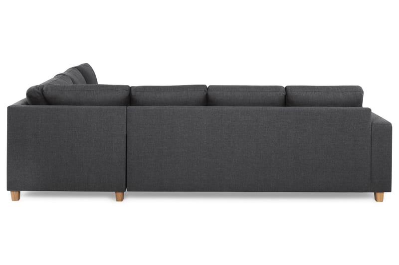 Crazy 5-seters Vendbar L-formet Large Hjørnesofa i Stoff - Mørk grå - Møbler - Sofaer - Hjørnesofaer