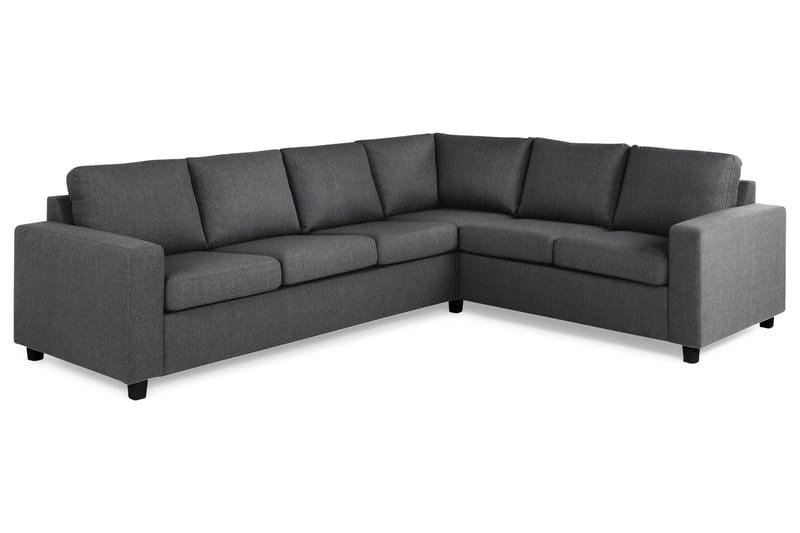 Crazy 5-seters Vendbar L-formet Large Hjørnesofa i Stoff - Mørk grå - Møbler - Sofaer - Hjørnesofaer