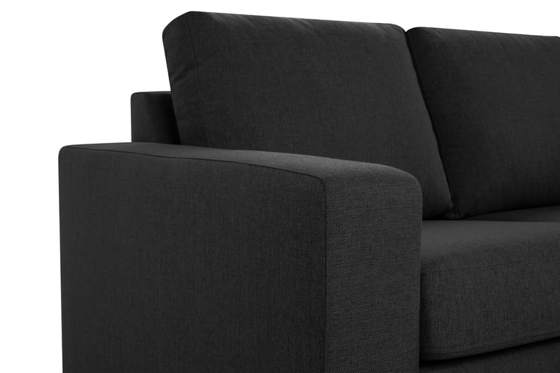 Crazy 5-seters Venstrevendt U-formet Hjørnesofa med Divan i Stoff - Antrasitt - Møbler - Sofaer - Hjørnesofaer - Hjørnesofa med divan