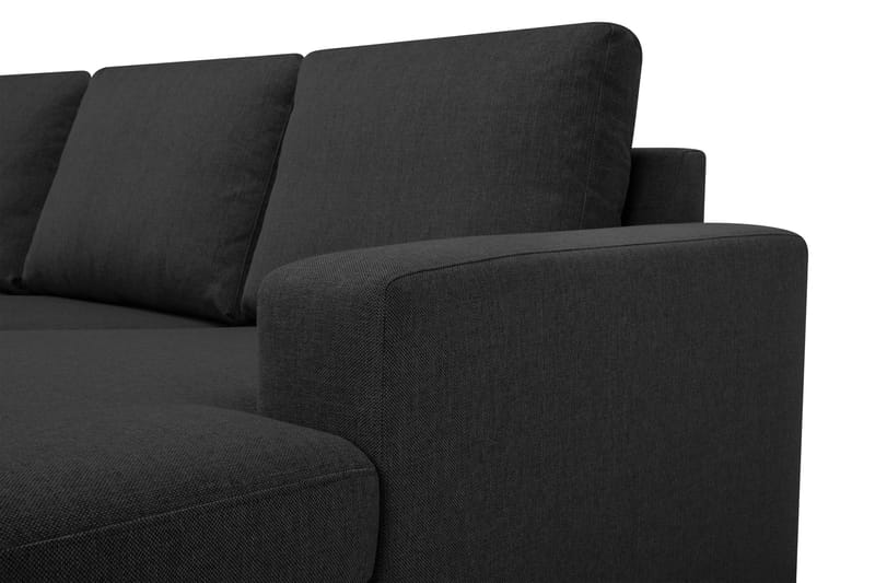 Crazy 5-seters Venstrevendt U-formet Hjørnesofa med Divan i Stoff - Antrasitt - Møbler - Sofaer - Hjørnesofaer - Hjørnesofa med divan
