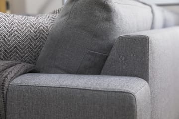Crazy 5-seters Venstrevendt U-formet Hjørnesofa med Divan i Stoff - Grå - Møbler - Sofaer - Hjørnesofaer - Hjørnesofa med divan