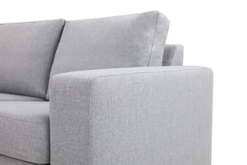 Crazy 5-seters Venstrevendt U-formet Hjørnesofa med Divan i Stoff - Grå - Møbler - Sofaer - Hjørnesofaer - Hjørnesofa med divan