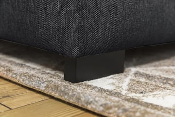 Crazy 5-seters Venstrevendt U-formet Hjørnesofa med Divan i Stoff - Mørk grå - Møbler - Sofaer - Hjørnesofaer