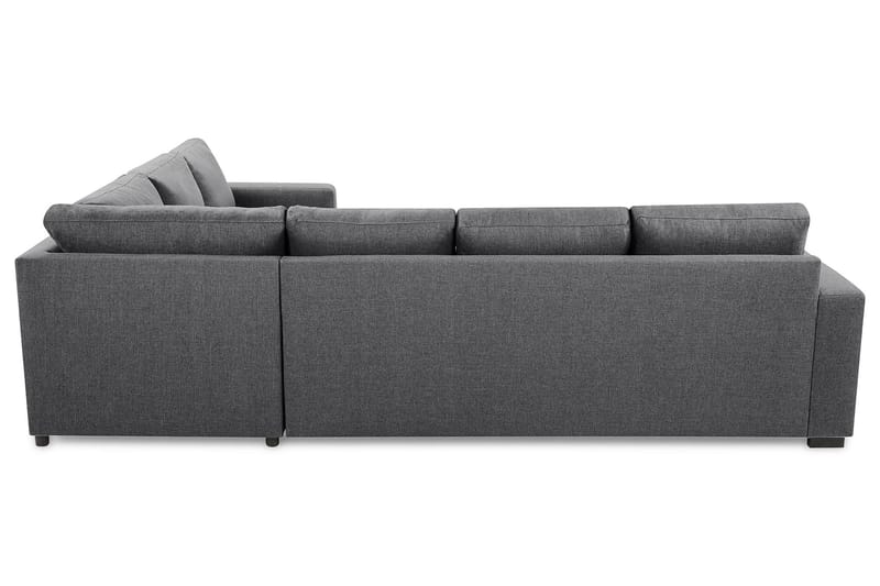 Crazy 5-seters Venstrevendt U-formet Hjørnesofa med Divan i Stoff - Mørk grå - Møbler - Sofaer - Hjørnesofaer