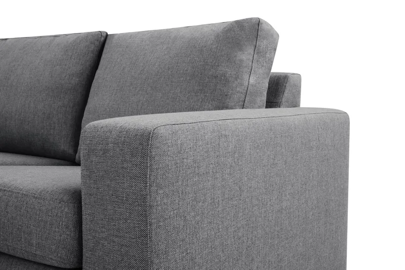 Crazy 5-seters Venstrevendt U-formet Hjørnesofa med Divan i Stoff - Mørk grå - Møbler - Sofaer - Hjørnesofaer - Hjørnesofa med divan