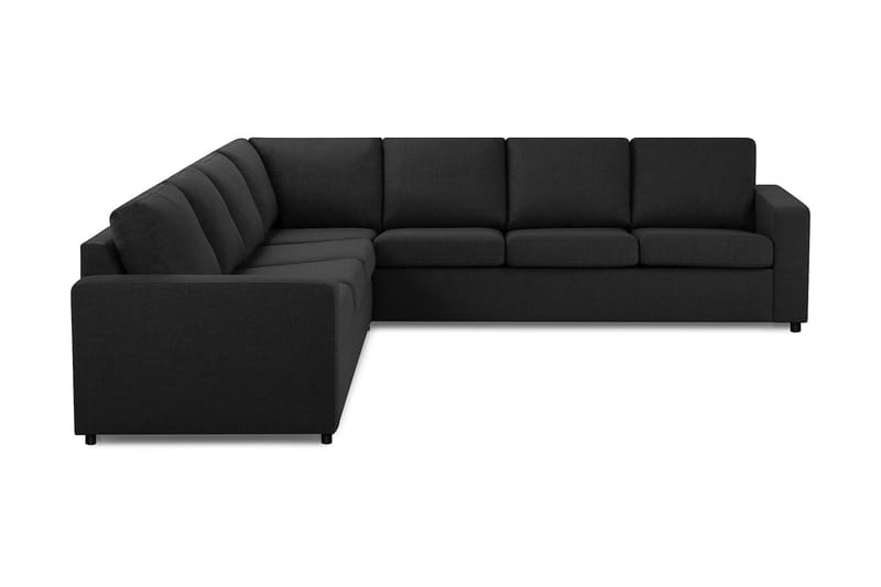 Crazy 6-seters Vendbar L-formet X-Large Hjørnesofa i Stoff - Antrasitt - Møbler - Sofaer - Hjørnesofaer