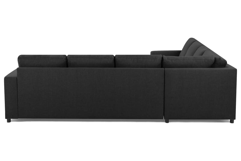 Crazy 6-seters Vendbar L-formet X-Large Hjørnesofa i Stoff - Antrasitt - Møbler - Sofaer - Hjørnesofaer