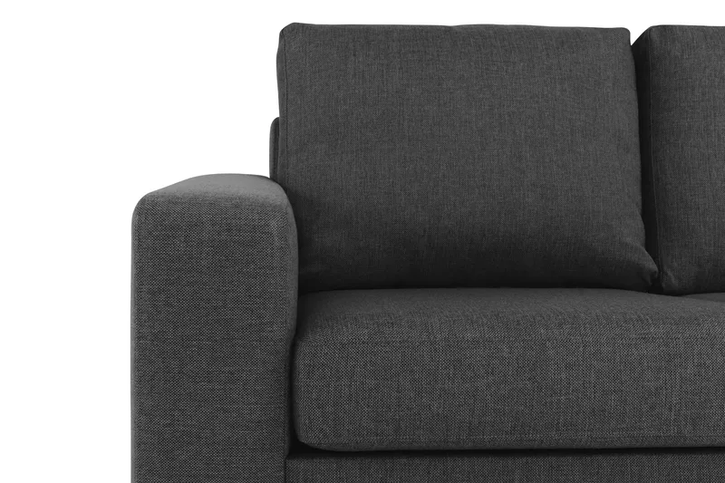 Crazy 6-seters Vendbar L-formet X-Large Hjørnesofa i Stoff - Antrasitt - Møbler - Sofaer - Hjørnesofaer