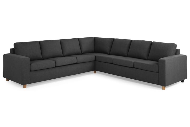 Crazy 6-seters Vendbar L-formet X-Large Hjørnesofa i Stoff - Antrasitt - Møbler - Sofaer - Hjørnesofaer