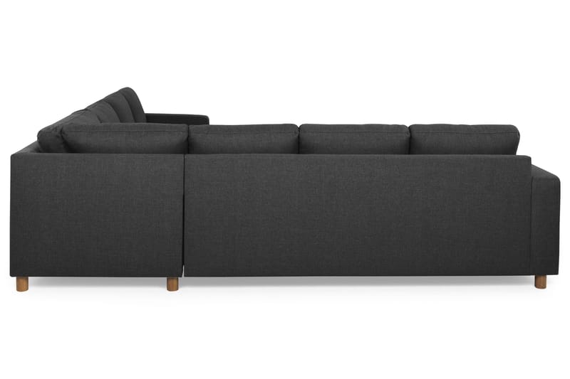 Crazy 6-seters Vendbar L-formet X-Large Hjørnesofa i Stoff - Antrasitt - Møbler - Sofaer - Hjørnesofaer