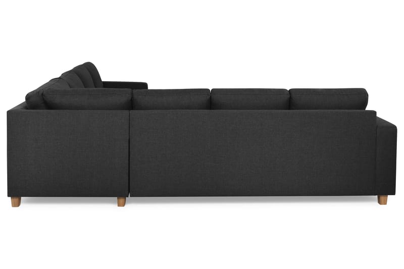 Crazy 6-seters Vendbar L-formet X-Large Hjørnesofa i Stoff - Antrasitt - Møbler - Sofaer - Hjørnesofaer