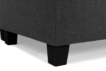 Crazy 6-seters Vendbar L-formet X-Large Hjørnesofa i Stoff - Antrasitt - Møbler - Sofaer - Hjørnesofaer