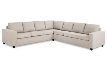 Crazy 6-seters Vendbar L-formet X-Large Hjørnesofa i Stoff - Beige - Møbler - Sofaer - Hjørnesofaer