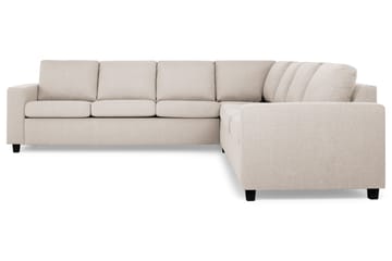 Crazy 6-seters Vendbar L-formet X-Large Hjørnesofa i Stoff - Beige - Møbler - Sofaer - Hjørnesofaer