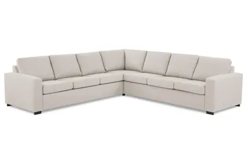 Crazy 6-seters Vendbar L-formet X-Large Hjørnesofa i Stoff - Beige - Møbler - Sofaer - Hjørnesofaer