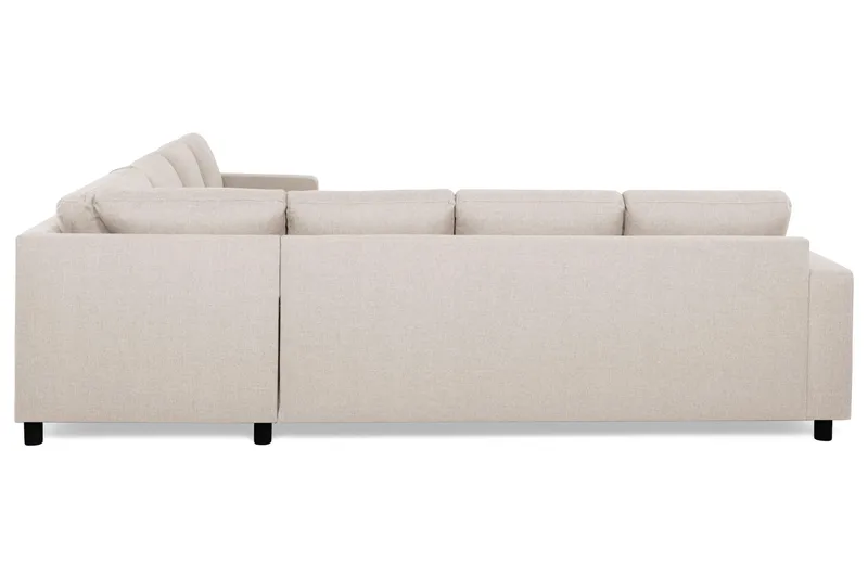 Crazy 6-seters Vendbar L-formet X-Large Hjørnesofa i Stoff - Beige - Møbler - Sofaer - Hjørnesofaer