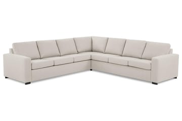 Crazy 6-seters Vendbar L-formet X-Large Hjørnesofa i Stoff - Beige - Møbler - Sofaer - Hjørnesofaer