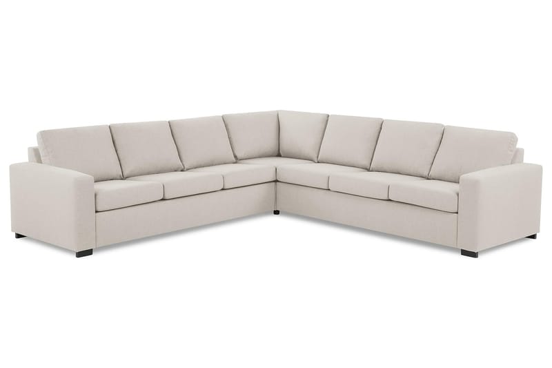 Crazy 6-seters Vendbar L-formet X-Large Hjørnesofa i Stoff - Beige - Møbler - Sofaer - Hjørnesofaer