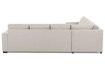 Crazy 6-seters Vendbar L-formet X-Large Hjørnesofa i Stoff - Beige - Møbler - Sofaer - Hjørnesofaer