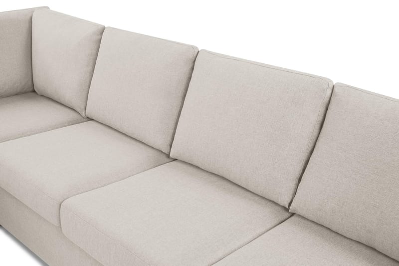 Crazy 6-seters Vendbar L-formet X-Large Hjørnesofa i Stoff - Beige - Møbler - Sofaer - Hjørnesofaer