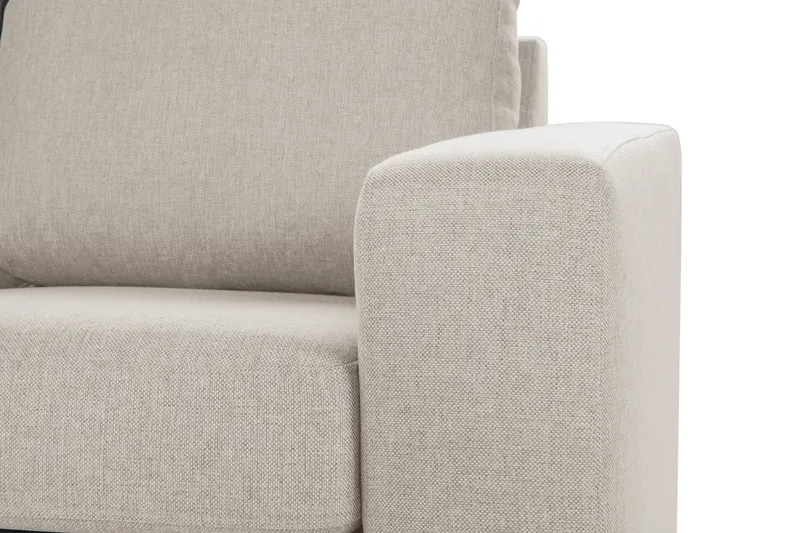 Crazy 6-seters Vendbar L-formet X-Large Hjørnesofa i Stoff - Beige - Møbler - Sofaer - Hjørnesofaer