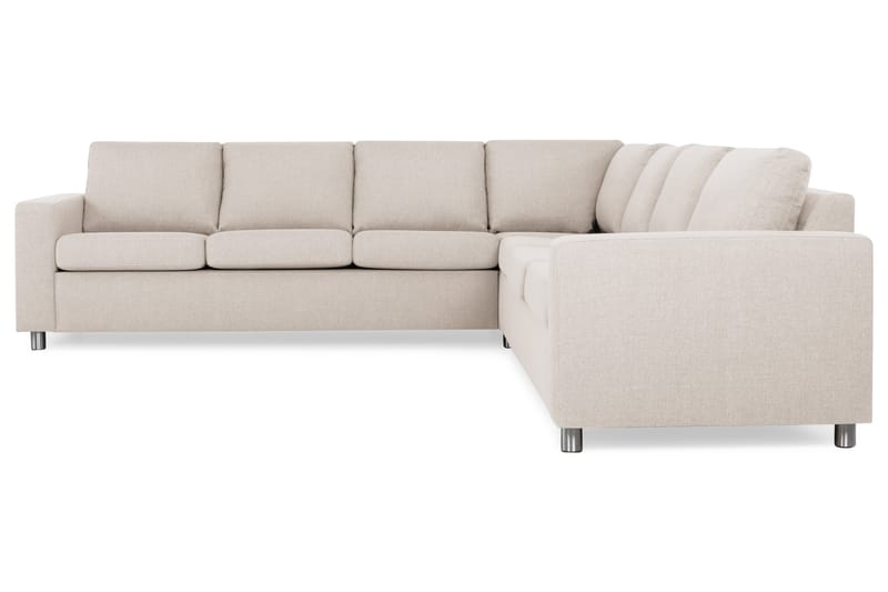 Crazy 6-seters Vendbar L-formet X-Large Hjørnesofa i Stoff - Beige - Møbler - Sofaer - Hjørnesofaer