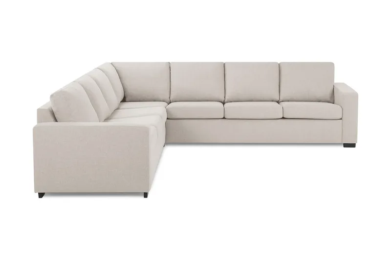Crazy 6-seters Vendbar L-formet X-Large Hjørnesofa i Stoff, Beige