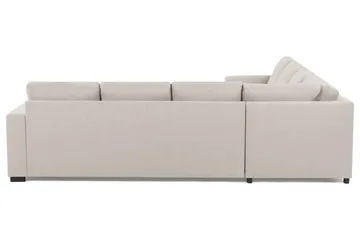 Crazy 6-seters Vendbar L-formet X-Large Hjørnesofa i Stoff - Beige - Møbler - Sofaer - Hjørnesofaer