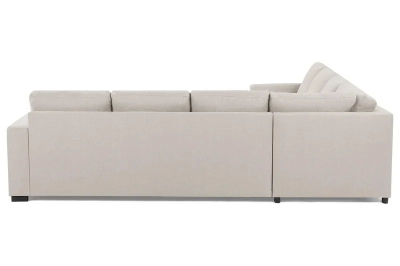 Crazy 6-seters Vendbar L-formet X-Large Hjørnesofa i Stoff - Beige - Møbler - Sofaer - Hjørnesofaer