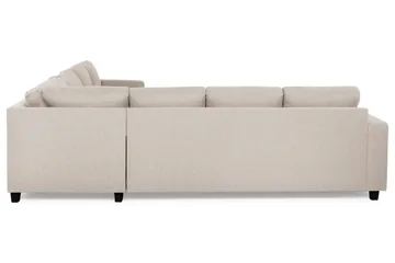 Crazy 6-seters Vendbar L-formet X-Large Hjørnesofa i Stoff - Beige - Møbler - Sofaer - Hjørnesofaer