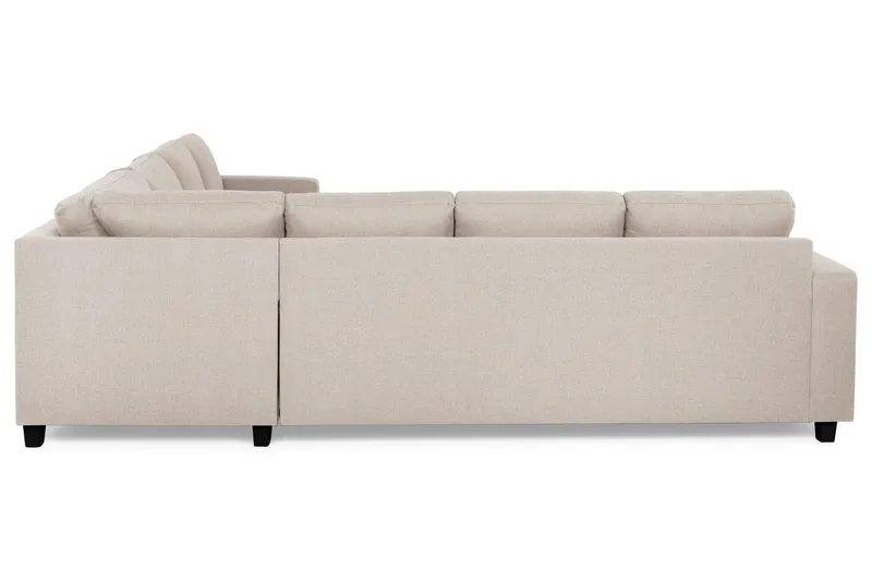 Crazy 6-seters Vendbar L-formet X-Large Hjørnesofa i Stoff - Beige - Møbler - Sofaer - Hjørnesofaer