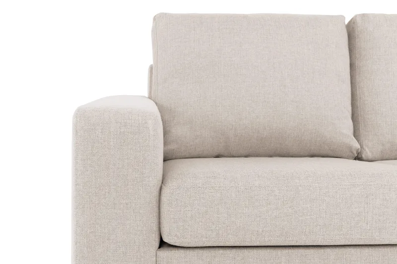 Crazy 6-seters Vendbar L-formet X-Large Hjørnesofa i Stoff - Beige - Møbler - Sofaer - Hjørnesofaer
