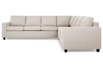 Crazy 6-seters Vendbar L-formet X-Large Hjørnesofa i Stoff - Beige - Møbler - Sofaer - Hjørnesofaer