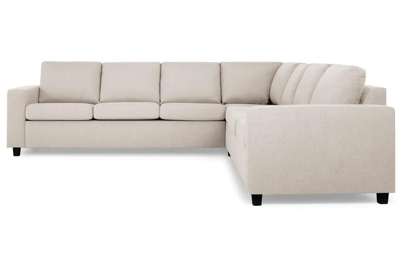 Crazy 6-seters Vendbar L-formet X-Large Hjørnesofa i Stoff - Beige - Møbler - Sofaer - Hjørnesofaer