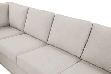 Crazy 6-seters Vendbar L-formet X-Large Hjørnesofa i Stoff - Beige - Møbler - Sofaer - Hjørnesofaer